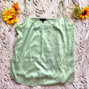 The Limited Sage Green Spaghetti Strap Tank Top Size Large